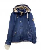 BURBERRY BLACK LABELバーバリーブラックレーベル）の古着「ジップパーカー」｜ネイビー