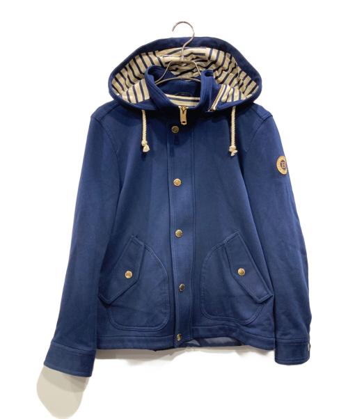 BURBERRY BLACK LABEL（バーバリーブラックレーベル）BURBERRY BLACK LABEL (バーバリーブラックレーベル) ジップパーカー ネイビー サイズ:Lの古着・服飾アイテム