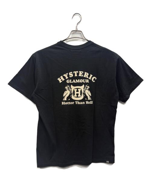 Hysteric Glamour（ヒステリックグラマー）Hysteric Glamour (ヒステリックグラマー) HOTTER THAN HELL Tシャツ ブラック サイズ:XL 未使用品の古着・服飾アイテム