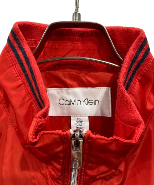 Calvin Klein（カルバンクライン）Calvin Klein (カルバンクライン) ジップジャケット レッド サイズ:Lの古着・服飾アイテム