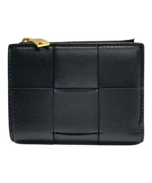 BOTTEGA VENETA（ボッテガベネタ）BOTTEGA VENETA (ボッテガベネタ) 2つ折り財布 ブラックの古着・服飾アイテム
