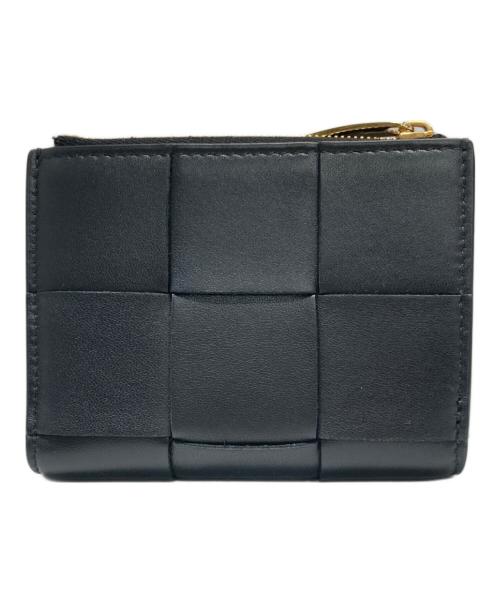 BOTTEGA VENETA（ボッテガベネタ）BOTTEGA VENETA (ボッテガベネタ) 2つ折り財布 ブラックの古着・服飾アイテム