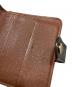 中古・古着 LOUIS VUITTON (ルイ ヴィトン) 2つ折り財布 ブラウン：15000円