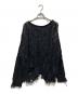 AMERI（アメリ）の古着「CABLE PATTERN DAMAGE LOOSE KNIT（ケーブル・パターン・ダメージ・ルーズ・ニット）」｜ブラック