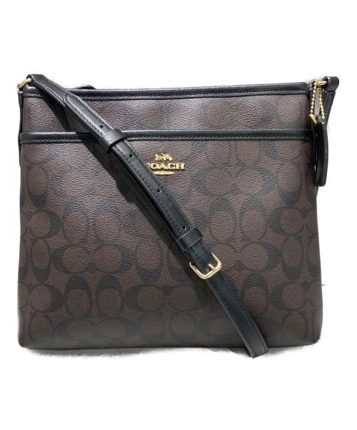 COACH（コーチ）COACH (コーチ) シグネチャーショルダーバッグ ブラウンの古着・服飾アイテム