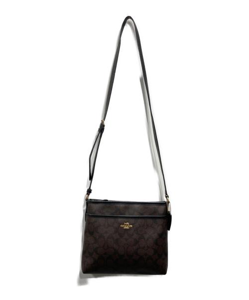 COACH（コーチ）COACH (コーチ) シグネチャーショルダーバッグ ブラウンの古着・服飾アイテム