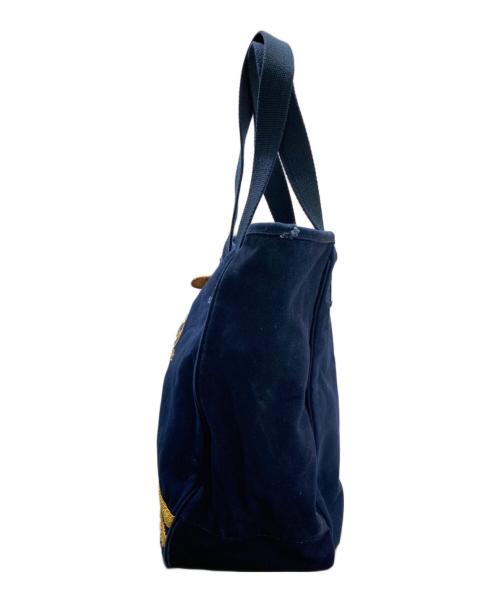 RALPH LAUREN（ラルフローレン）RALPH LAUREN (ラルフローレン) キャンバストートバッグ ネイビーの古着・服飾アイテム