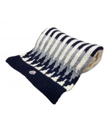 MONCLER（モンクレール）の古着「SCIARPAローゲージニットマフラ-」｜アイボリー