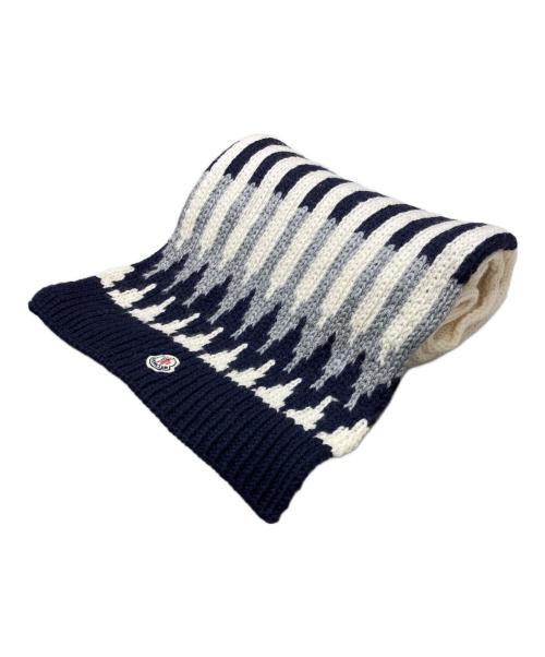 MONCLER（モンクレール）MONCLER (モンクレール) SCIARPAローゲージニットマフラ- アイボリーの古着・服飾アイテム