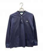 LACOSTE×BEAMS GOLFラコステ×ビームスゴルフ）の古着「ヘンリーネック長袖ポロシャツ」｜ネイビー