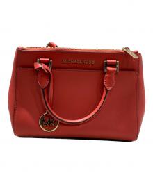 MICHAEL KORS（マイケルコース）の古着「ADRIENNE サッチェル スモール(アドリアンヌ サッチェル スモール）」｜レッド
