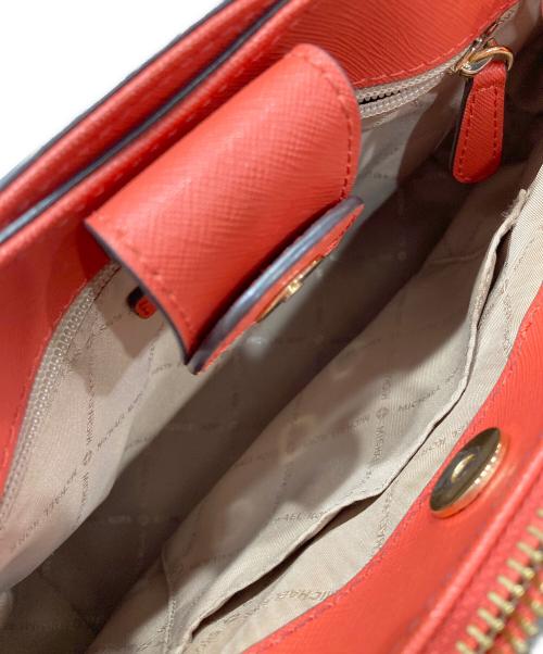 MICHAEL KORS（マイケルコース）MICHAEL KORS (マイケル・コース) ADRIENNE サッチェル スモール(アドリアンヌ サッチェル スモール） レッドの古着・服飾アイテム