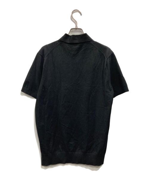 theory（セオリー）theory (セオリー) ハーフジップ半袖ニット ブラック サイズ:XSの古着・服飾アイテム