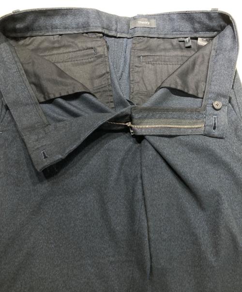 theory（セオリー）theory (セオリー) フランネルストレートパンツ ネイビー サイズ:W30（76㎝）の古着・服飾アイテム