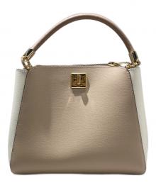 Kate Spade（ケイトスペード）の古着「フィービーカラーブロックラージトップハンドルサッチェル」｜ピンク