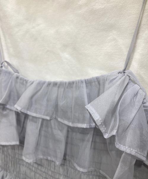 Snidel（スナイデル）Snidel (スナイデル) シアーレイヤードカットミニワンピース ホワイトの古着・服飾アイテム