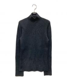 CFCL（シーエフシーエル）の古着「PORTRAIT VELVET MOCKNECK TOP(ポートレート ベルベット モックネック トップ)」｜ブラック