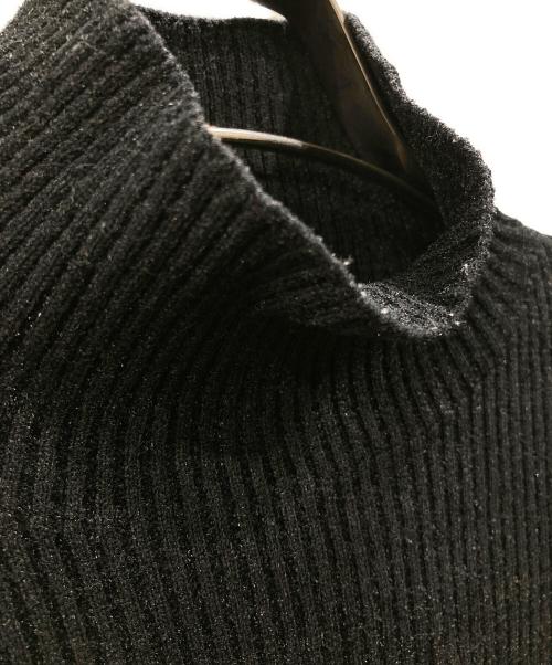 CFCL（シーエフシーエル）CFCL (シーエフシーエル) PORTRAIT VELVET MOCKNECK TOP(ポートレート ベルベット モックネック トップ) ブラック サイズ:3の古着・服飾アイテム