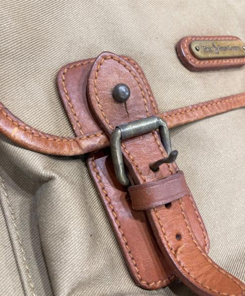 POLO RALPH LAUREN（ポロ・ラルフローレン）POLO RALPH LAUREN (ポロ・ラルフローレン) 巾着キャンバスリュック ベージュの古着・服飾アイテム