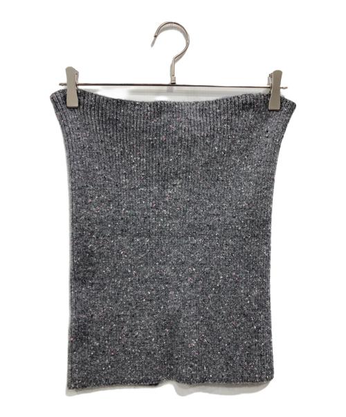 OHOTORO（オオトロ）OHOTORO (オオトロ) Mixed Tube Knit グレー サイズ:FREEの古着・服飾アイテム