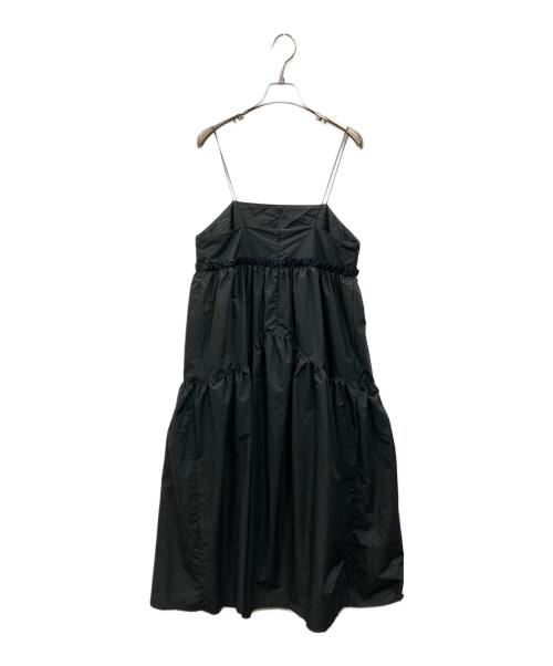 iki（イキ）iki (イキ) ティアードキャミワンピース ブラック サイズ:Fの古着・服飾アイテム