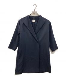 URBAN RESEARCH DOORS（アーバンリサーチドアーズ）の古着「ダブルクロスガウンコート」｜ネイビー