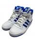 adidas（アディダス）の古着「FORUM MID（フォーラムミッド）」｜ブルー×ホワイト