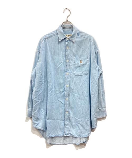 Denim & Supply Ralph Lauren（デニム＆サプライ ラルフローレン）DENIM & SUPPLY RALPH LAUREN (デニム＆サプライ ラルフローレン) デニムシャツ ブルー サイズ:XSの古着・服飾アイテム
