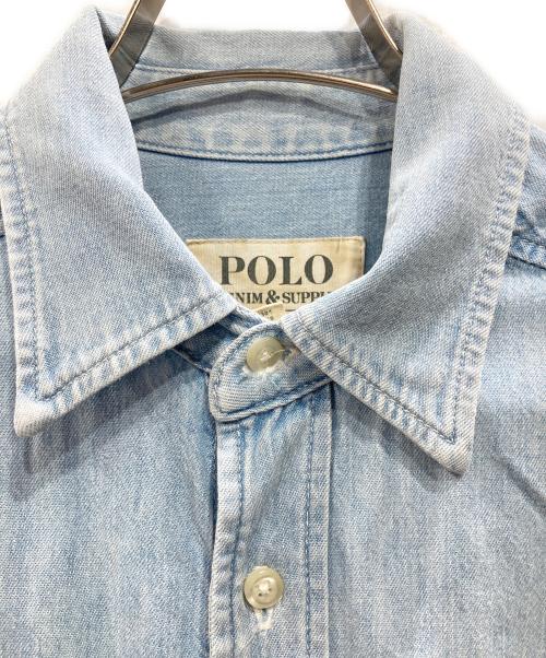 Denim & Supply Ralph Lauren（デニム＆サプライ ラルフローレン）DENIM & SUPPLY RALPH LAUREN (デニム＆サプライ ラルフローレン) デニムシャツ ブルー サイズ:XSの古着・服飾アイテム