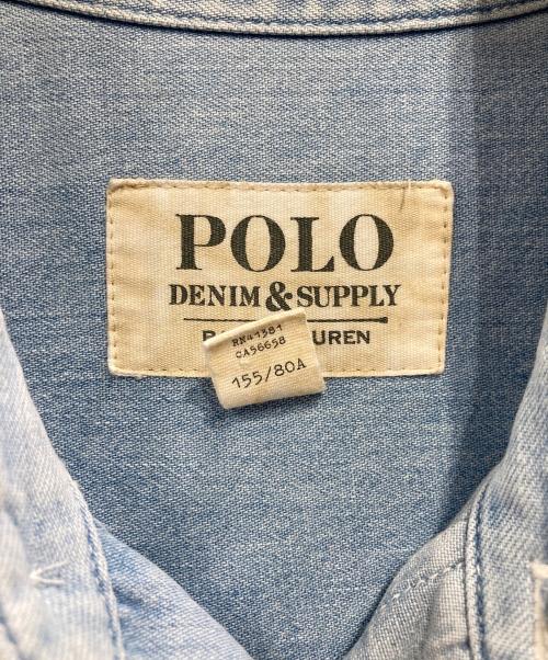 Denim & Supply Ralph Lauren（デニム＆サプライ ラルフローレン）DENIM & SUPPLY RALPH LAUREN (デニム＆サプライ ラルフローレン) デニムシャツ ブルー サイズ:XSの古着・服飾アイテム