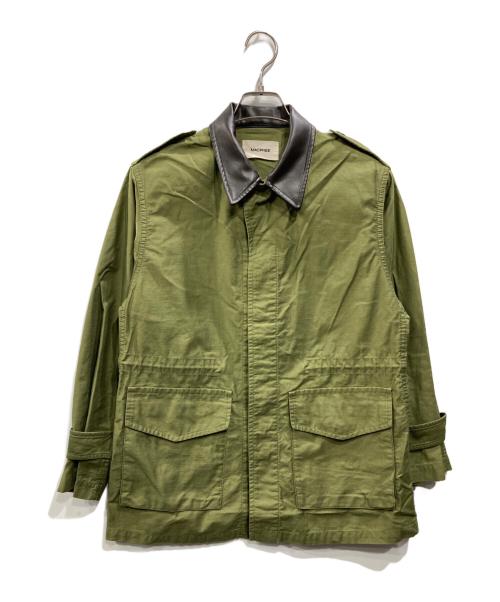 MACPHEE（マカフィー）MACPHEE (マカフィー) スラブバックサテン ミリタリージャケット カーキ サイズ:36の古着・服飾アイテム