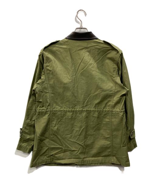 MACPHEE（マカフィー）MACPHEE (マカフィー) スラブバックサテン ミリタリージャケット カーキ サイズ:36の古着・服飾アイテム