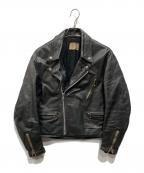 INTERSTATE LEATHERSインターステート・レザーズ）の古着「ライダースジャケット」｜ブラック