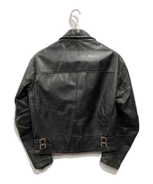 INTERSTATE LEATHERS（インターステート・レザーズ）INTERSTATE LEATHERS (インターステート・レザーズ) ライダースジャケット ブラック サイズ:38の古着・服飾アイテム