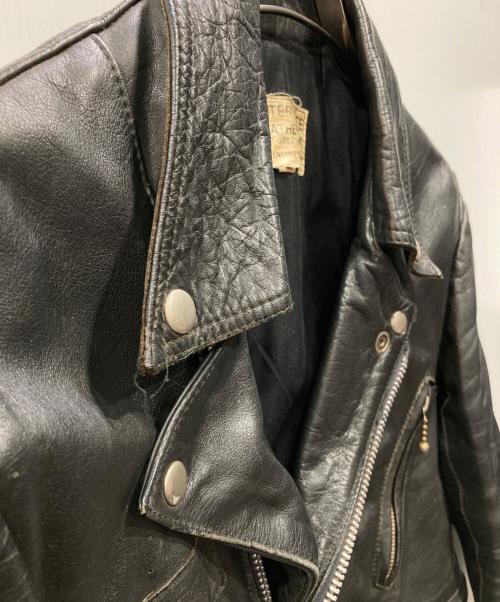 INTERSTATE LEATHERS（インターステート・レザーズ）INTERSTATE LEATHERS (インターステート・レザーズ) ライダースジャケット ブラック サイズ:38の古着・服飾アイテム