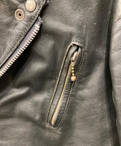 INTERSTATE LEATHERS（インターステート・レザーズ）INTERSTATE LEATHERS (インターステート・レザーズ) ライダースジャケット ブラック サイズ:38の古着・服飾アイテム