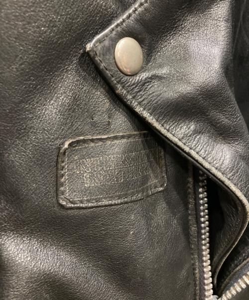 INTERSTATE LEATHERS（インターステート・レザーズ）INTERSTATE LEATHERS (インターステート・レザーズ) ライダースジャケット ブラック サイズ:38の古着・服飾アイテム