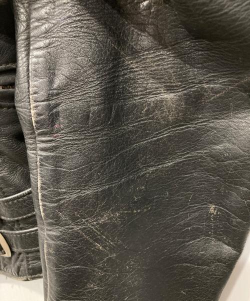 INTERSTATE LEATHERS（インターステート・レザーズ）INTERSTATE LEATHERS (インターステート・レザーズ) ライダースジャケット ブラック サイズ:38の古着・服飾アイテム