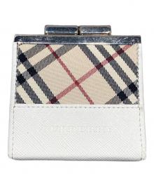 BURBERRY（バーバリー）の古着「ノバチェックコインケース」｜ホワイト