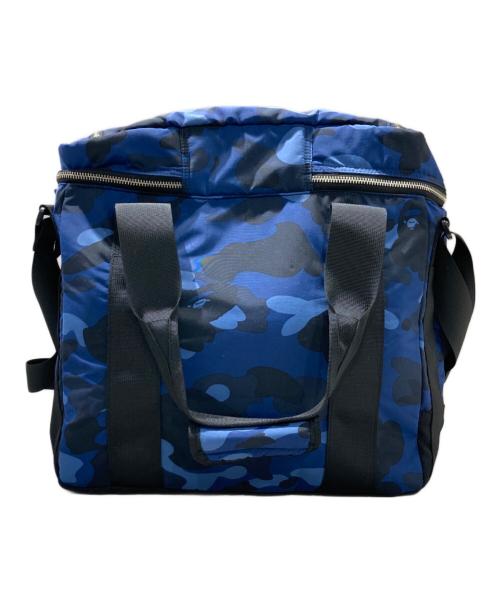 A BATHING APE（アベイシングエイプ）A BATHING APE (アベイシングエイプ) COLOR CAMO RECORDS BAG ブルーの古着・服飾アイテム