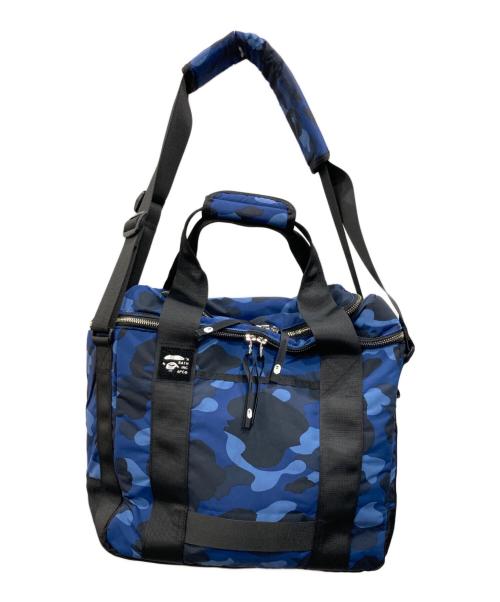 A BATHING APE（アベイシングエイプ）A BATHING APE (アベイシングエイプ) COLOR CAMO RECORDS BAG ブルーの古着・服飾アイテム
