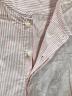 中古・古着 MADISON BLUE (マディソンブルー) NO COLLAR LONG SH OX STRIPE(ノーカラー ロング シャツ オックス ストライプ) ピンク サイズ:02(M)：17000円