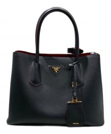 PRADA（プラダ）の古着「ドゥーブレスモールバッグ」｜ブラック