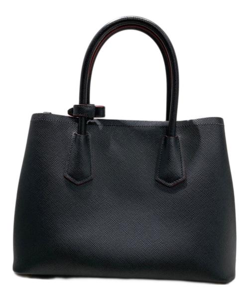 PRADA（プラダ）PRADA (プラダ) ドゥーブレスモールバッグ ブラックの古着・服飾アイテム