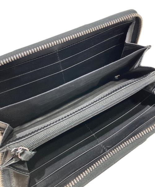 GUCCI（グッチ）GUCCI (グッチ) GGスプリーム ロゴ ラウンドファスナー 長財布 ベージュの古着・服飾アイテム