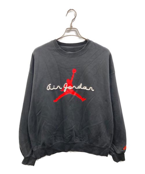 JORDAN（ジョーダン）JORDAN (ジョーダン) ブルックリン メンズ フリース クルーネック スウェットシャツ ブラック サイズ:Mの古着・服飾アイテム