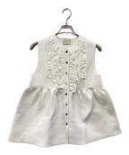 UNITED ARROWS TOKYOユナイテッドアローズトウキョウ）の古着「ミニフリル ニットベスト」｜ホワイト