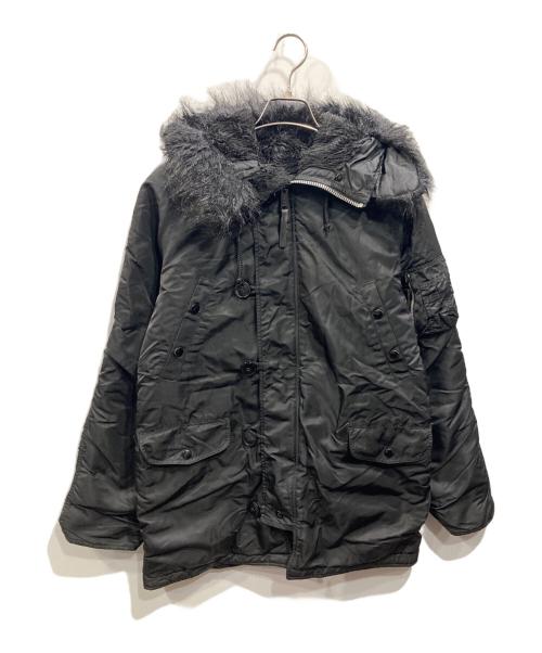 ALPHA（アルファ）ALPHA (アルファ) N-3Bタイプコート ブラック サイズ:MEDIUMの古着・服飾アイテム