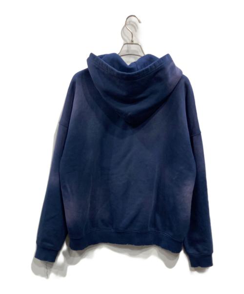 moojimooji（ムージームージー）MOOJIMOOJI (ムージームージー) オーバーサイズ クロップフーディ AGED ネイビー サイズ:Mの古着・服飾アイテム