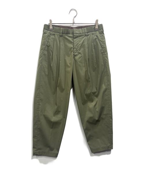 KOLOR（カラー）KOLOR (カラー) 高密度ウェザーストレッチパンツ グリーン サイズ:Mの古着・服飾アイテム